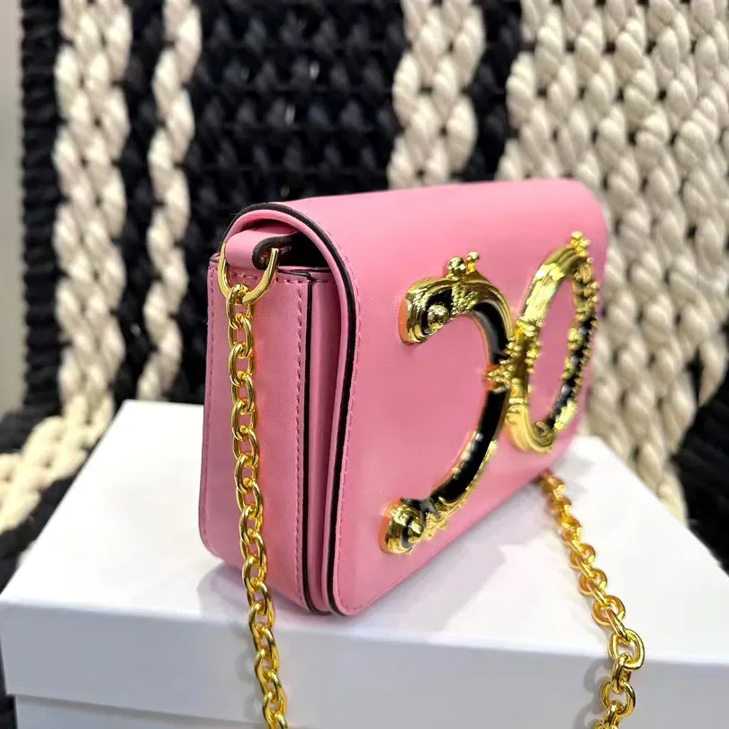 Luxury GD Cross Body Bag Women Leather Handbags Purse Designer Shoulder Chain Bags Golden Square Handbag Baroque Crossbody Womens Wallet Purses 2311182D From 38 62 DHgate