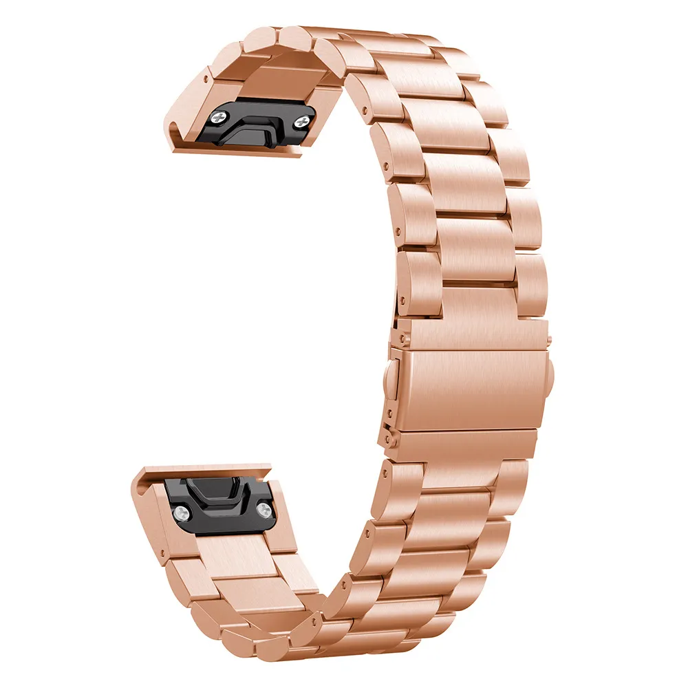 Garmin Fenix Watch Strap Stainless Steel Hematite Bracelet Garmin Fenix Watch Strap Stainless Steel Hematite Bracelet