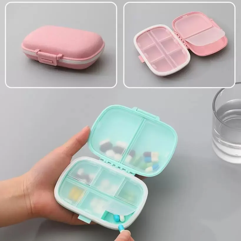 Boîte à pilules de voyage Portable en forme de Mini Capsule, porte