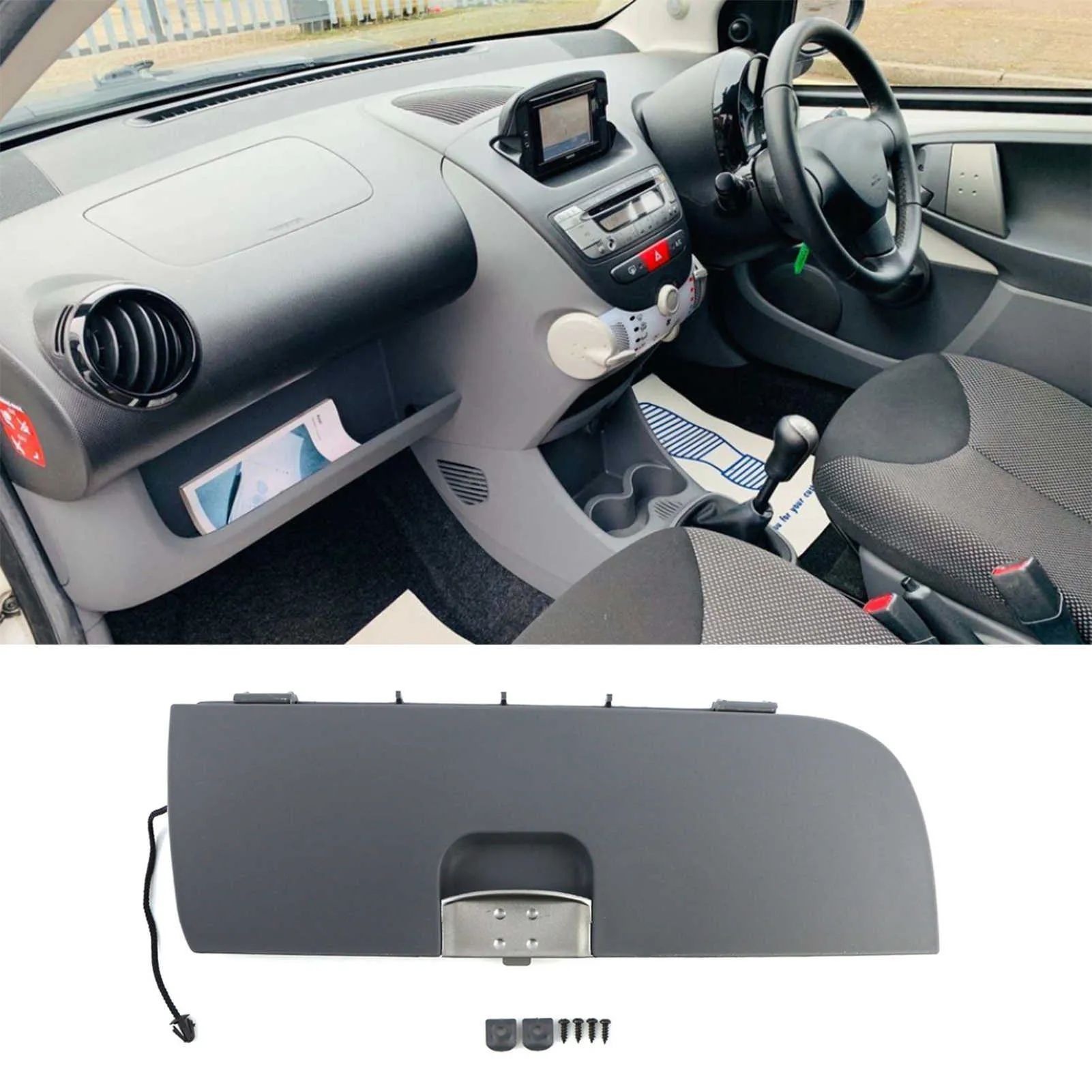 FACAIIO Housse Poignée Porte Intérieure Gauche Toyota Aygo C1 107 2005-2014 - Plastique Robuste