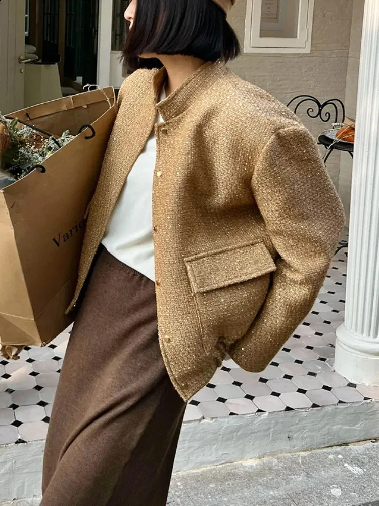 Women's Sequin Jackets Open Front Blazer Jacket Casual Long Sleeve Sparkly Cardigan Coat With Pocket Party Suit Jacket