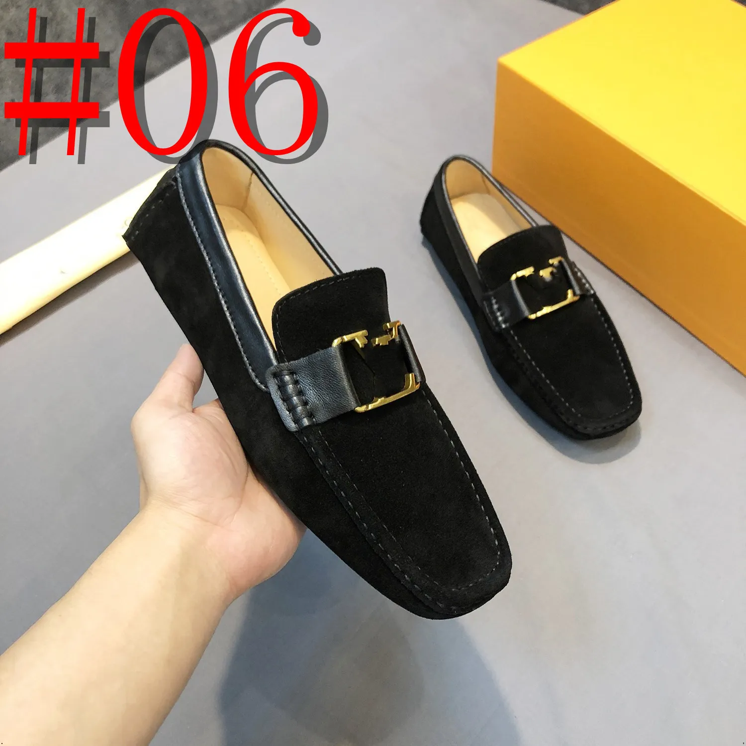 43MODEL 2023 British Style Crocodile Pattern Shoes Designer Men Loafers Shoes Luxury Men Breathable Leather Peas Loafers Trend Lazy Loafers38-47