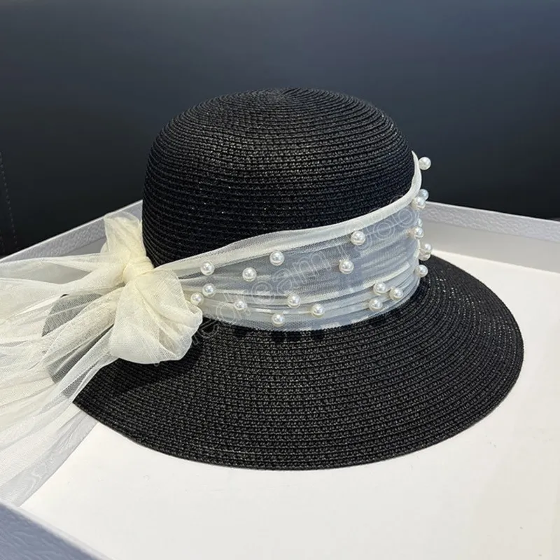 Breathable Foldable Ribbon Sun Hat For Women Perfect For Summer, Travel,  And Beach Featuring Bow Straw Design Great Gift Idea From Glamorousgem2005,  $4.33