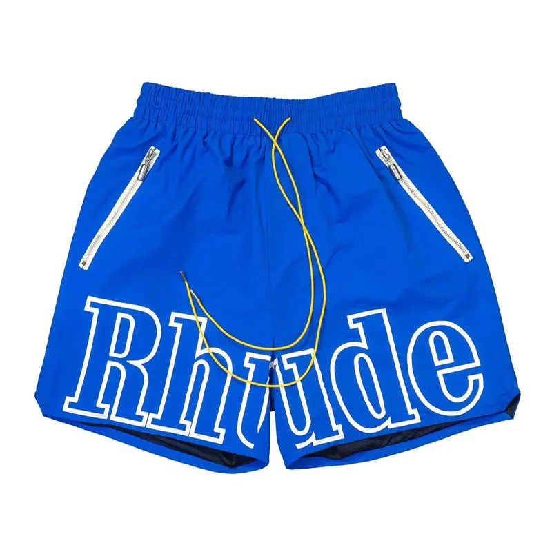 rhude designer shorts mens shorts men shorts summer casual men's high-quality letter printed beach pants, outdoor fashion hot pants