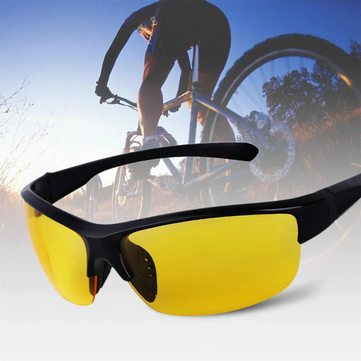 Lunettes Sportives Légeres Course Vélo Lunettes De Soleil Polarisées Sport Unisexe - Monture TR90, Verres TAC UV400, Pour Running, Pêche, Vélo Lunettes Outdoor Interchangeables
