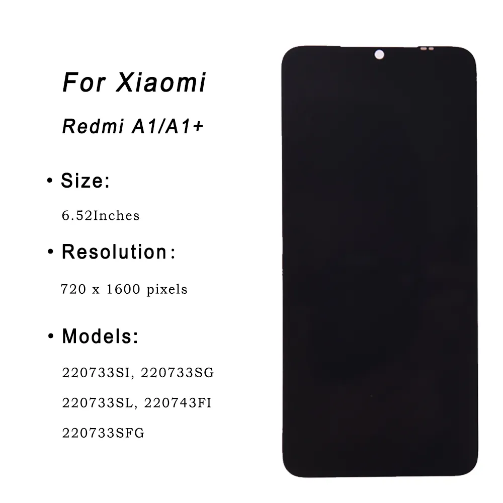 Marco de pantalla LCD Original para Xiaomi Redmi A1, digitalizador de Panel  táctil para Redmi A1