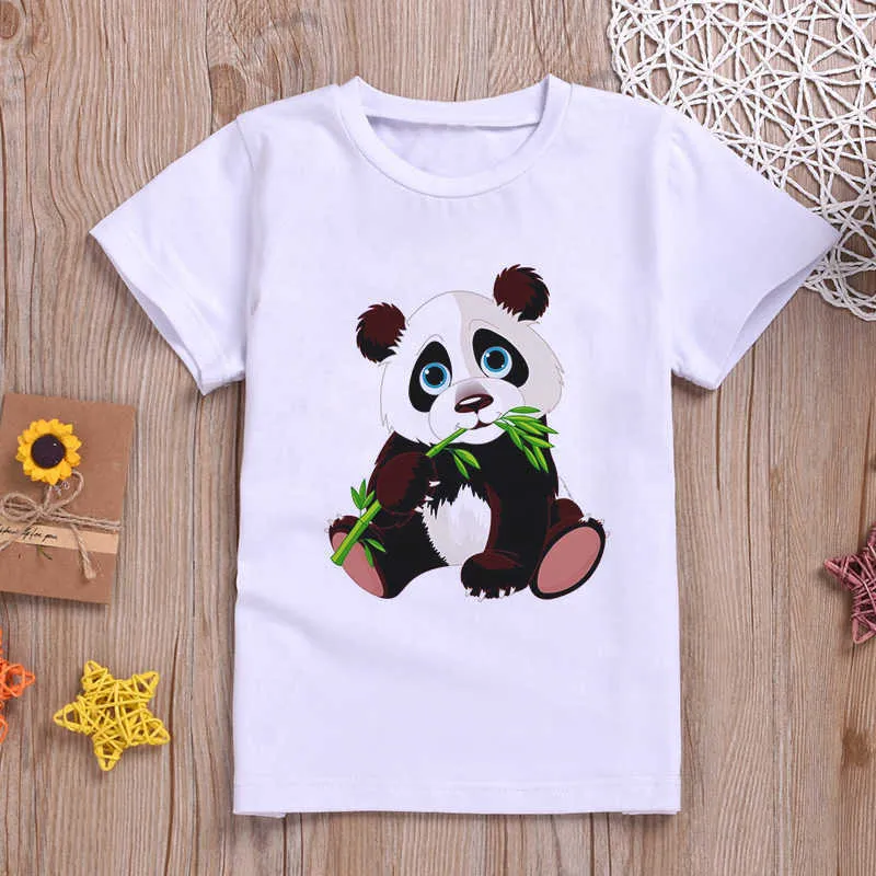Kids Panda T Shirt Cute Kawaii Harajuku Style Short Sleeve O Neck Tops For Boys And Girls 2024 From Musuo05 9.65 DHgate.Com