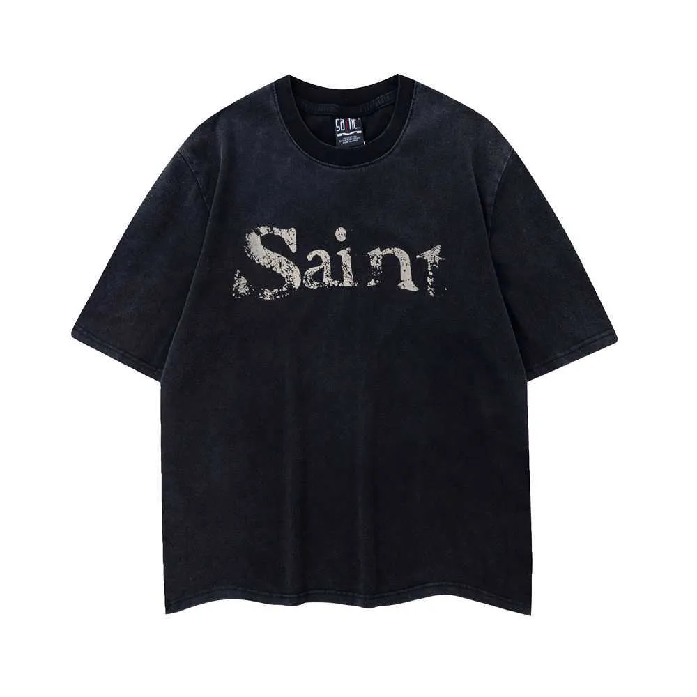 トップス SAINT MICHAEL EU WASHED VINTAGE L/S TEE Saint Michael Mens and Womens Washed Distress Vintage Hip