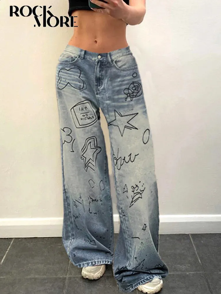 DHgate.com:Graffiti Print Streetwear Baggy Jeans: Y2K DHgate.com:Graffiti Print Streetwear Baggy Jeans: Y2K