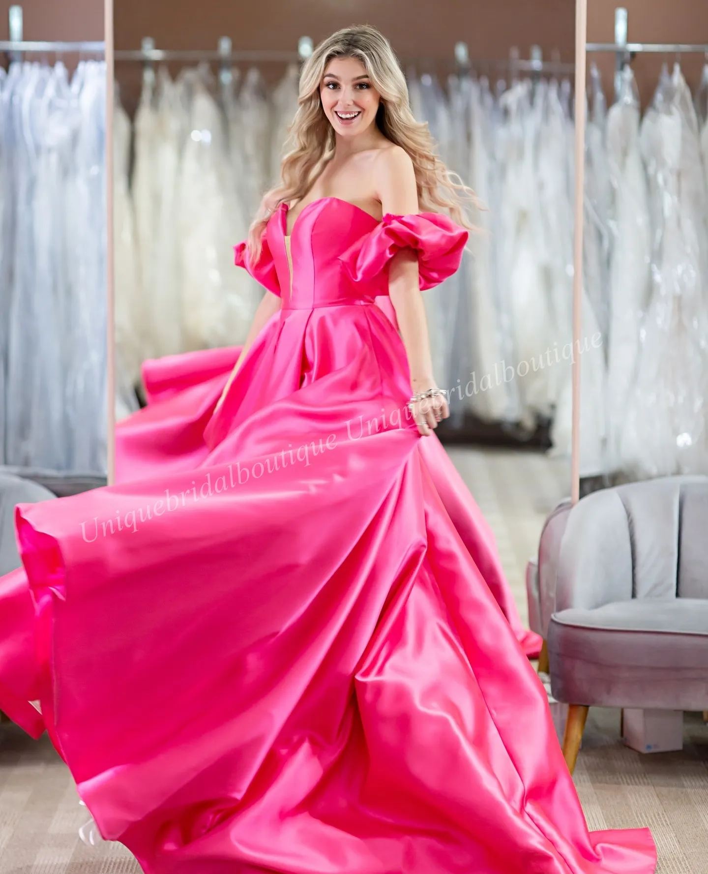 High-Slit Classic Strapless Formal Dress - PromGirl