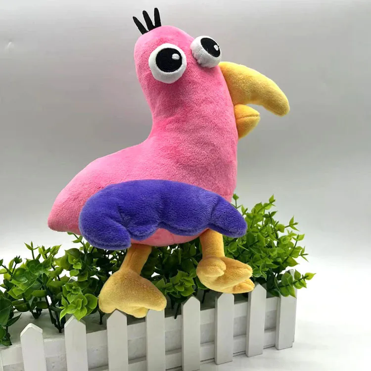 Jogo Garten of banban Brinquedos de pelúcia bonito pássaro rosa verde  brinquedo de pelúcia animal de pelúcia para crianças