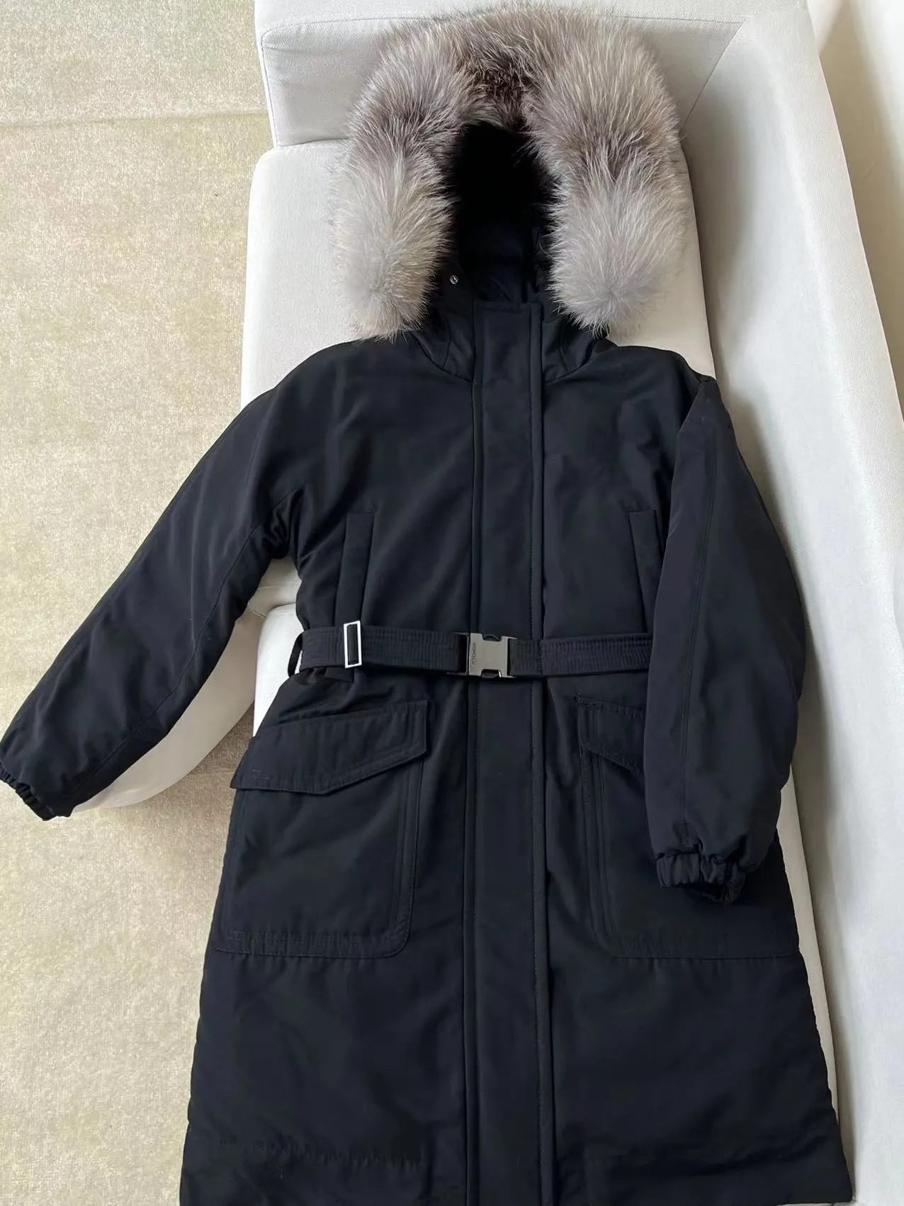 Pastels Junction Jacket Down Women s Clothing Women s Outerwear Coats Winter Warm Womens Down Parkas Puffer Jacket Mid length fur collar beautiful
