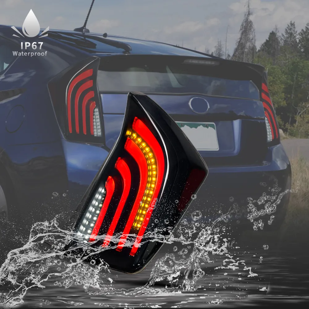 LED Rear Taillights For Toyota Prius 2010 2015 Brake Signal Reverse ...