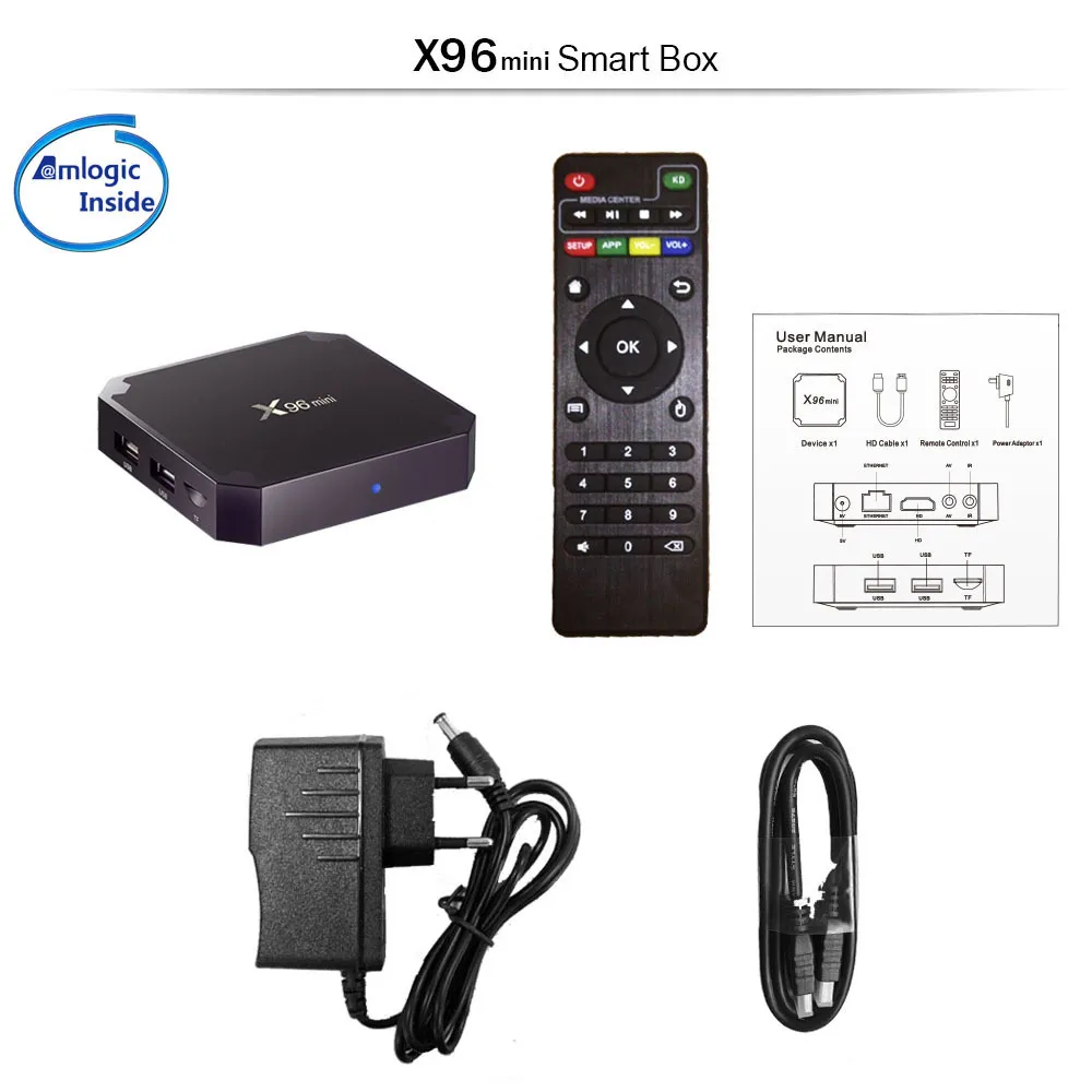 X96 Mini Android 9.0 Smart TV Box Com With Amlogic S905W Quad Core