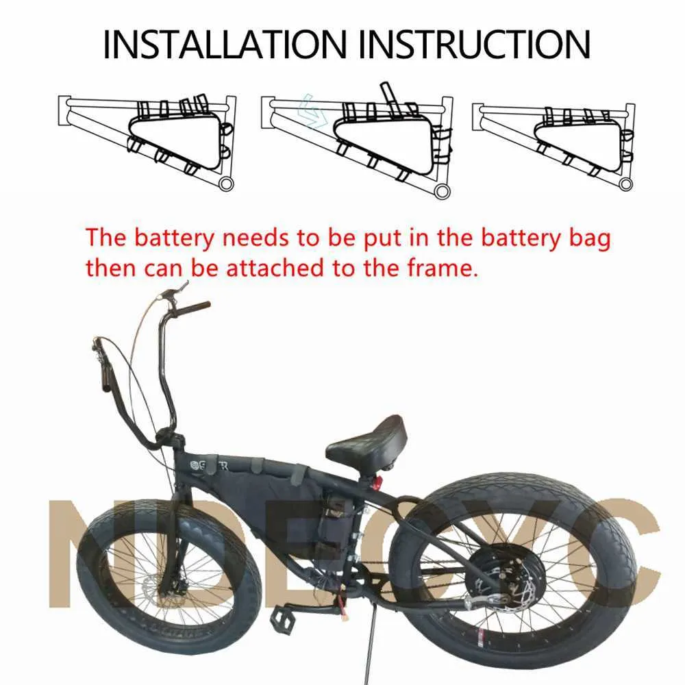 Powerful 72V 20AH Electric Bike Triangle Lithium Battery Pack For High ...