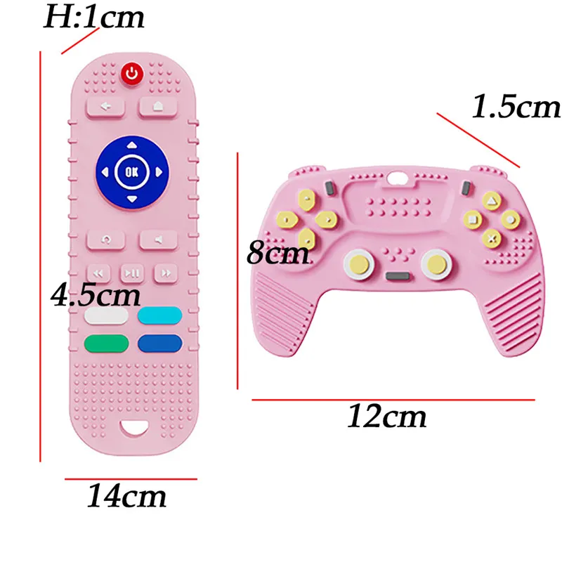 Jouets de dentition pour bébé, simulation en silicone doux bébé TV  télécommande télécommande bébé jouet à mâcher pour tout-petits garçons