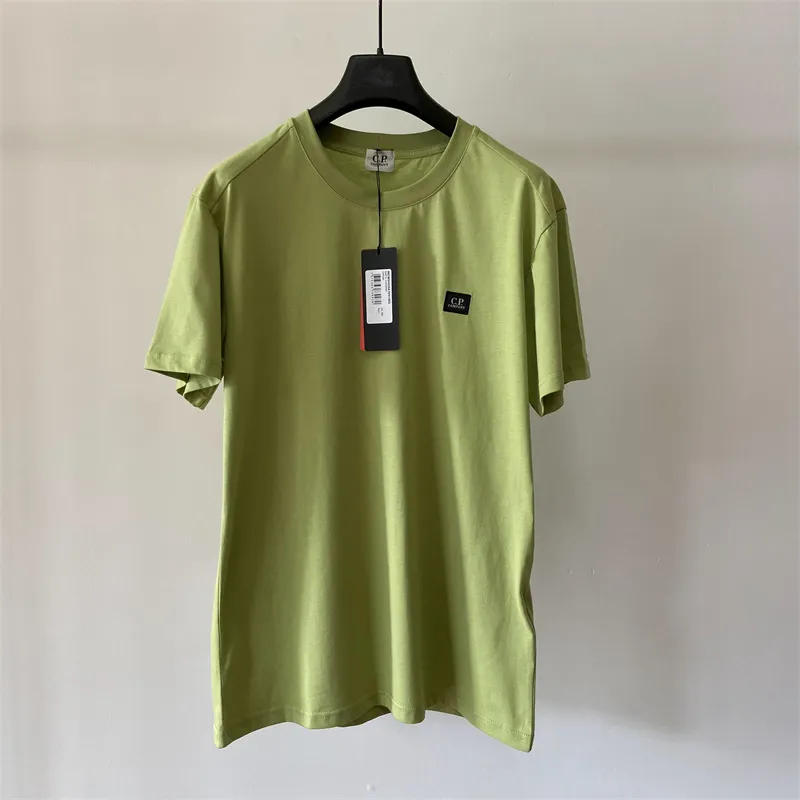 Men's T Shirts 2023 Summer CP Men's T-shirts Pure Cotton luxury Short Sleeve new designer t-shirts Simple Loose Half Solid Color Tshirt Top