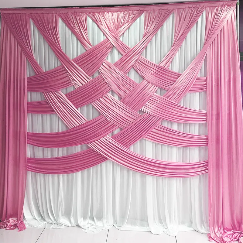 2 Cortinas Para Fiesta Decoración De Boda 310*240cm