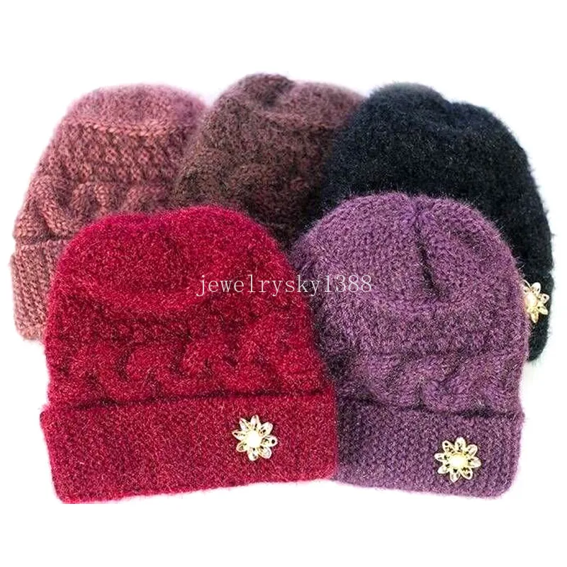 Gorro Invierno Mujer IYOE - Brillante, Grueso, Talla Única 56-58 Cm