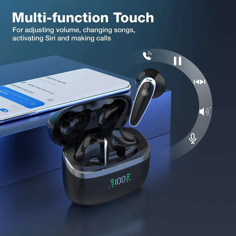 Earbuds Ear Wireless In Detection Headphones IPX Waterproof Earphones With Noise Cancellation LED Display H Playback Mini Charging From 11 23 DHgate