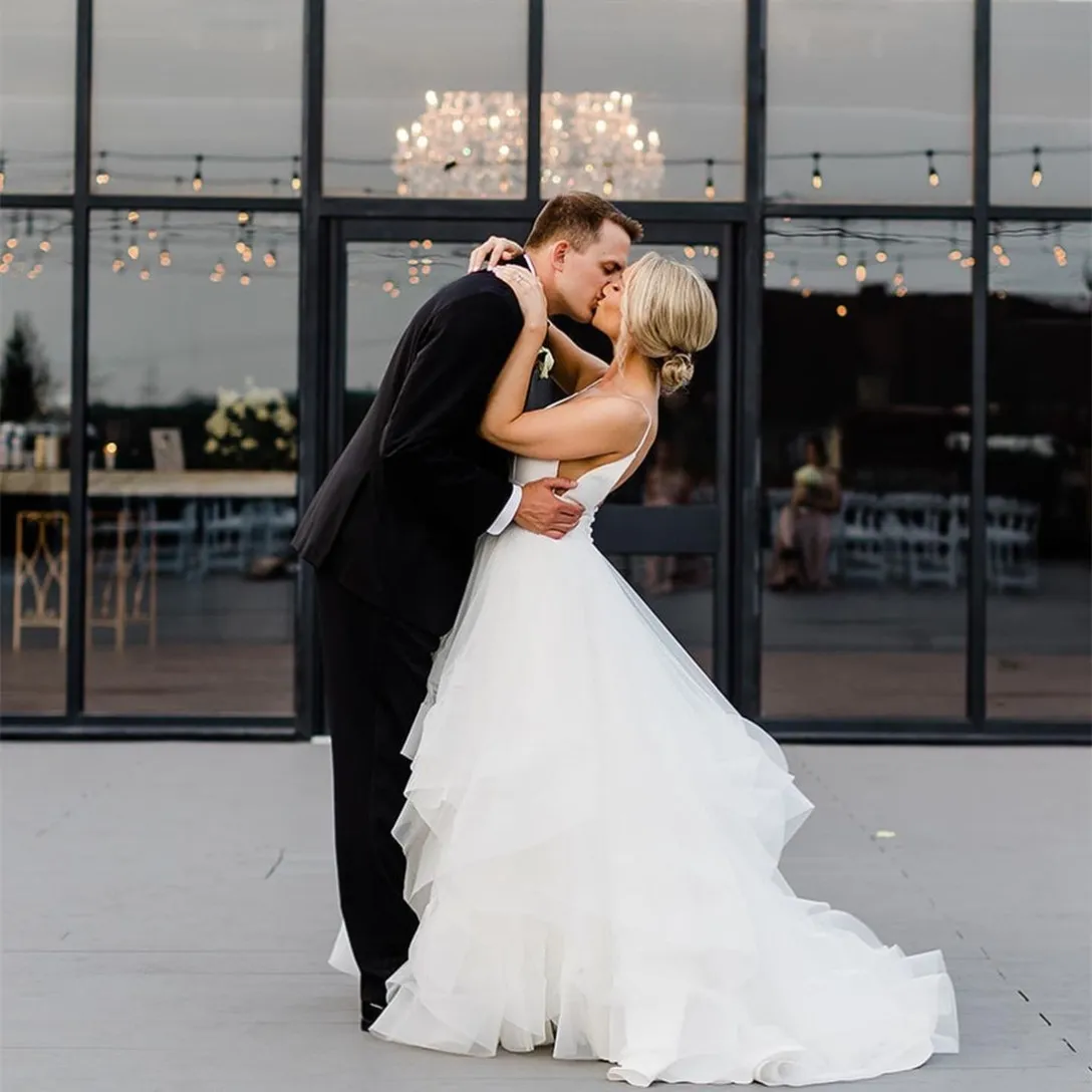 Elegant Ivory Tulle A Line Wedding Dress, V Neck... From Dyy_dress88, $66.87 | DHgate.Com Elegant Ivory Tulle A Line Wedding Dress, V Neck... From Dyy_dress88, $66.87 | DHgate.Com