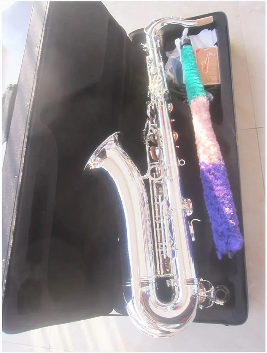 Brand new Silvering Tenor Saxophone Japanese YTS-875EX High Quality Sax Professional Bb Flat Sax Brass Silver Plated Music Instrument With case