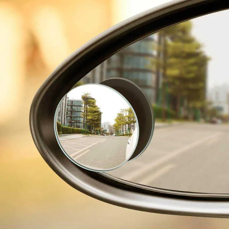 Miroir Convexe Rond Réglable À 360 Degrés Rétroviseur De Voiture