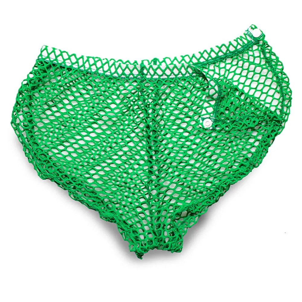 Men's See Through Fishnet G-String Tong Underwear Mesh Openwork Lingerie  Briefs