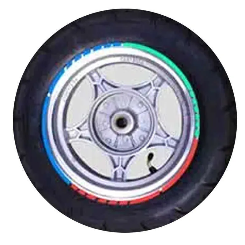 Pegatina Azul Cinta Reflectante Llanta Neumático Coche Tira Advertencia Seguridad Rueda Moto Bici