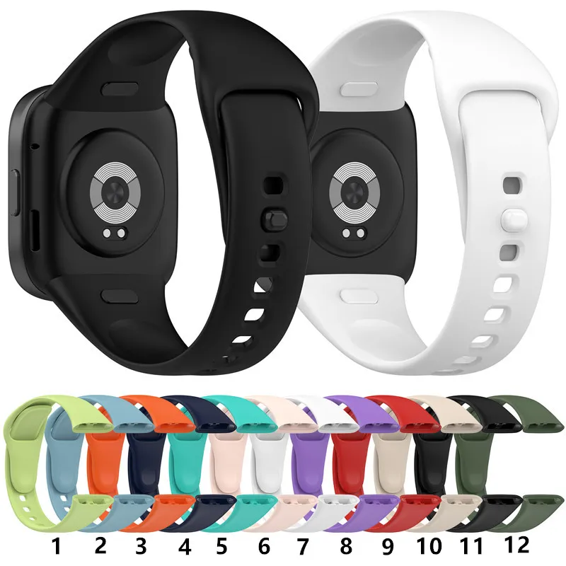 Watch Strap Silicone Strap Wrist Band for Xiaomi Band 8 Active, Redmi Band  2