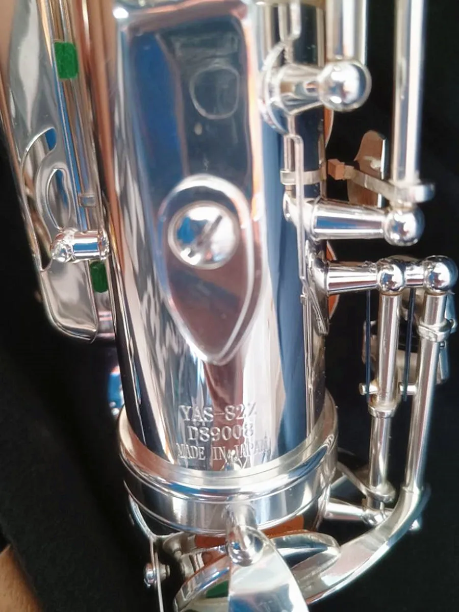 Best quality Alto Saxophone Japan YAS-82Z E-Flat Brass Silver Plated Sax Performance Musical Instrument With Case Accessories