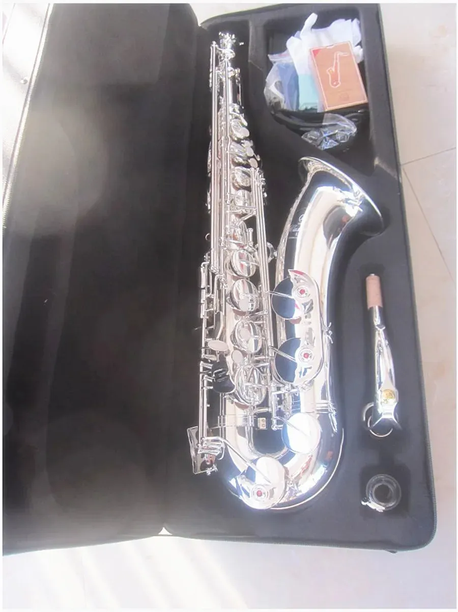 Brand new Silvering Tenor Saxophone Japanese YTS-875EX High Quality Sax Professional Bb Flat Sax Brass Silver Plated Music Instrument With case