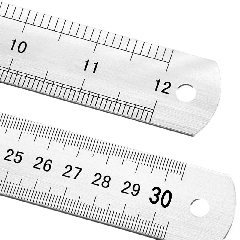 Règle Métal 12 Pouces – Système SAE, Outil De Mesure Standard