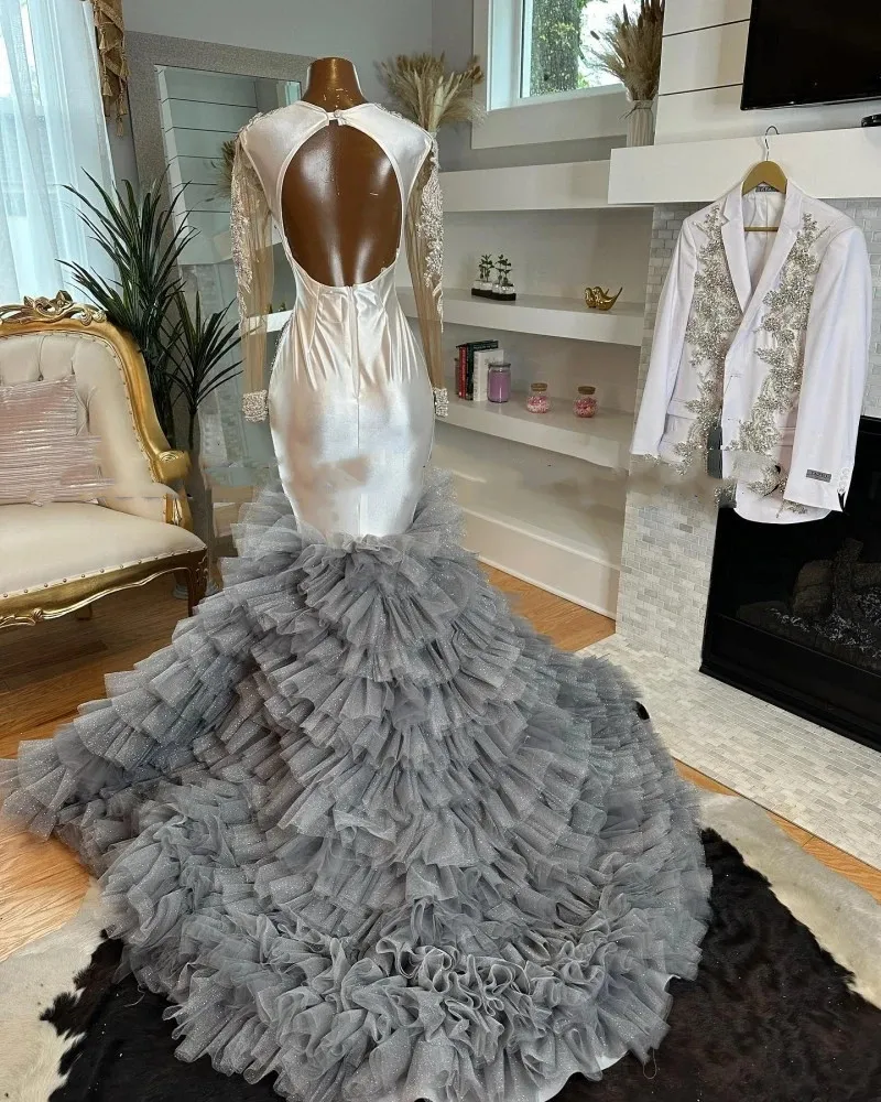 rhinestone applique prom dress Lilac Pink Rhinestone Mermaid Formal Evening Dress AL3019 Size 4 / Lilac