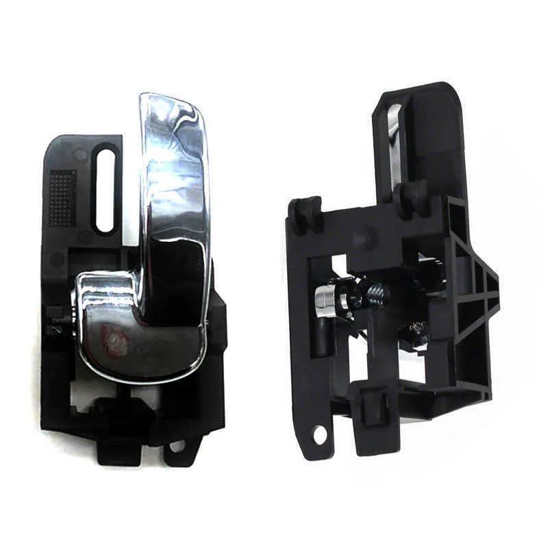HouYeen Poignées De Porte Intérieure Chromées Avant/Arrière - Nissan Qashqai J10 Mk1 2006-2014 - Set De 4