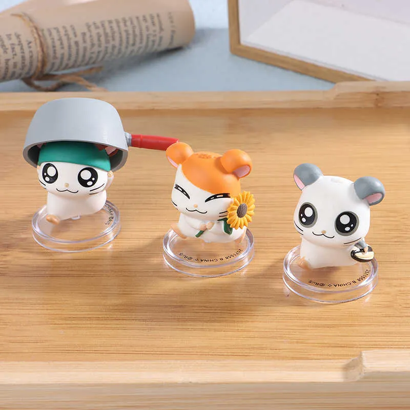 DHgate.com:Anime Hamtaro Action Figure Set of 6 Collectible