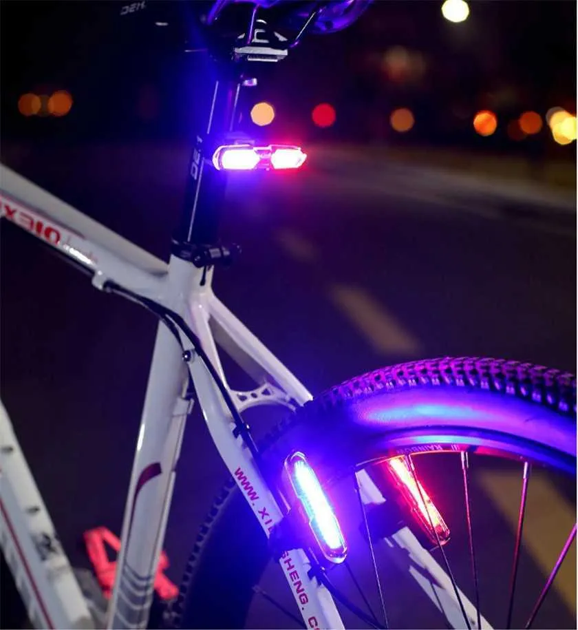 Luz LED delantera y trasera para bicicleta > bicicleta de montaña mtb >  deporte y salud > hogar / oficina > iluminación