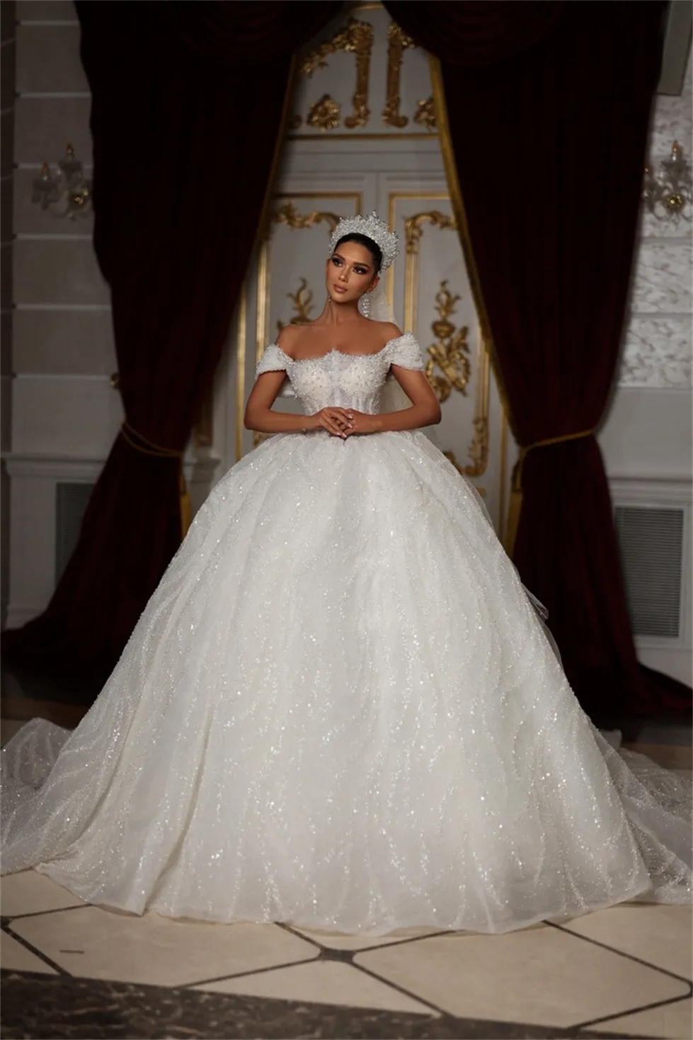 Robe de mariée scintillante new arrivals