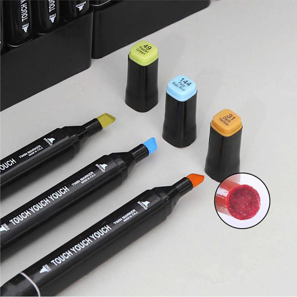 12-Color Double-Ended Manga Art Brush Pen Set - Perfect for Lettering,  Drawing, and Graffiti Art!