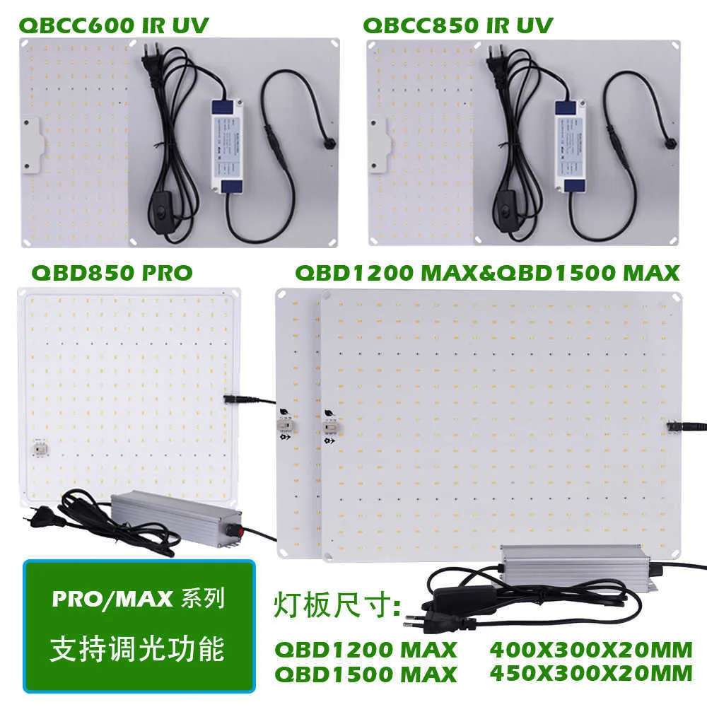 Dimmable LED Grow Light - Full Spectrum 600W-1500W Quantum Board ...