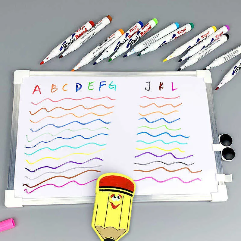 8/12 Colors Magic Floating Water Drawing Colorful Mark Pen Erasable  Floating Pen Whiteboard Markers Magical Water Painting Pen Doodle Pen Early  Education Toys