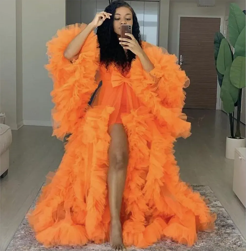 Elegant Ruffles Plus Size Maternity Dress Orange... From Verycute, $59.58 | DHgate.Com Elegant Ruffles Plus Size Maternity Dress Orange... From Verycute, $59.58 | DHgate.Com