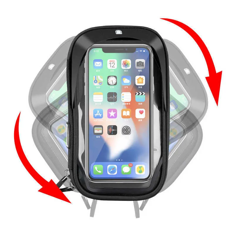 Neue Fahrrad Motorrad Handyhalter wasserdichte Hülle Fahrrad Handytasche  für iPhone Xs 11 Samsung s8 s9 Mobile Stand Support Scooter Cover