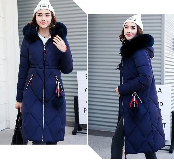 Long winter top parka womens