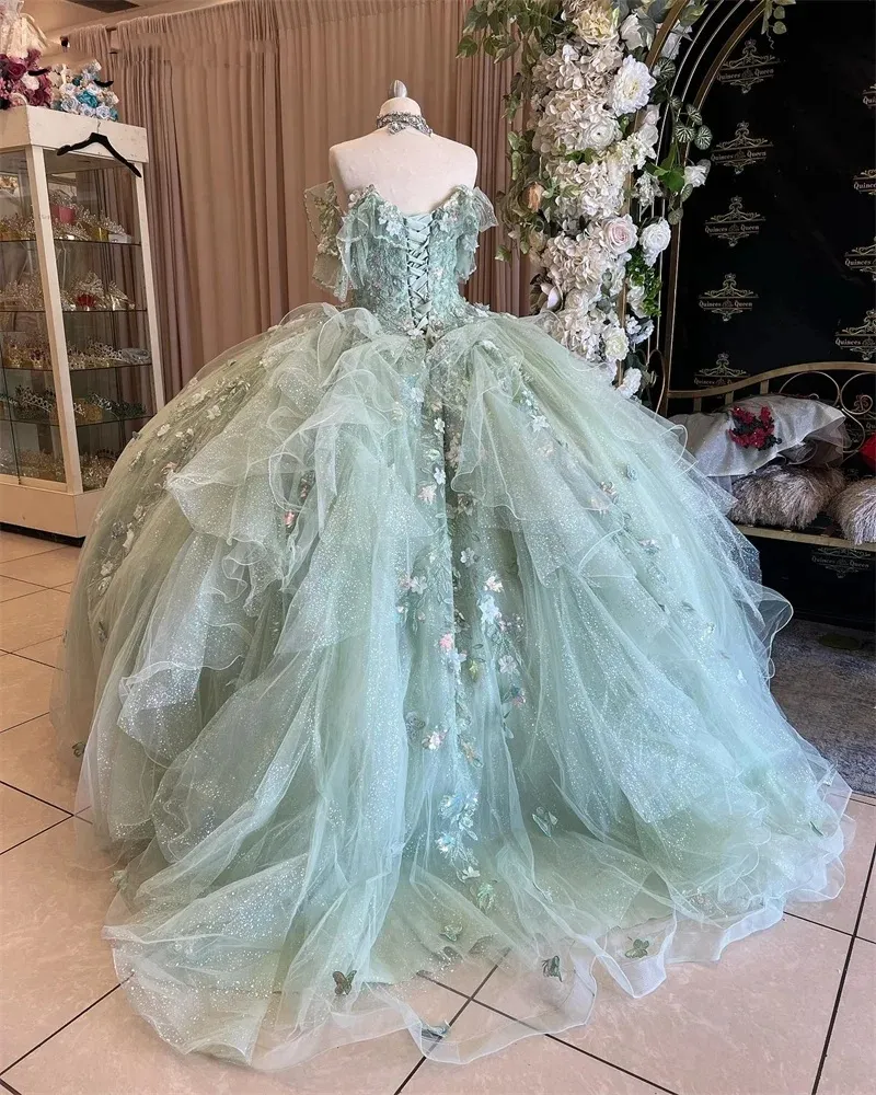 open lace back dress Amazon.com: LOVELIULIU66 Coral 3D Flowers Floral Lace Quinceanera Dresses  A-line Off The Shoulder Sweet 16 Dress Princess Sage Green 2: Clothing,  Shoes & Jewelry main image 0