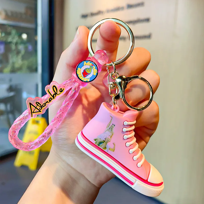 Personalized Anime Car Keychain Charm In Pink Toddler Sneakers Wholesale  Bulk Key Ring For Couples And Students Creative Valentines Day Gift With  DHL Shipping From Zcjb_8888, $1.13
