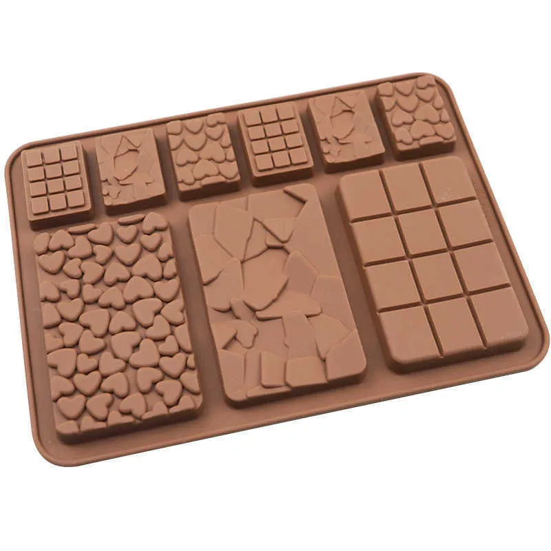 Hearts Chocolate Bar Silicone Mold