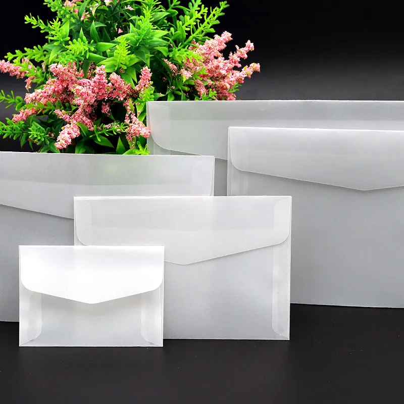 50 Buste Traslucide Vuote | Per Inviti, Biglietti E Lettere | Multiple Misure | Carta Kraft - Foto 4