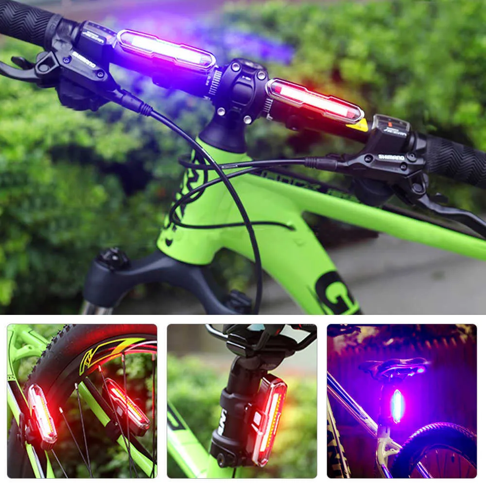 Red and blue light for best sale bike