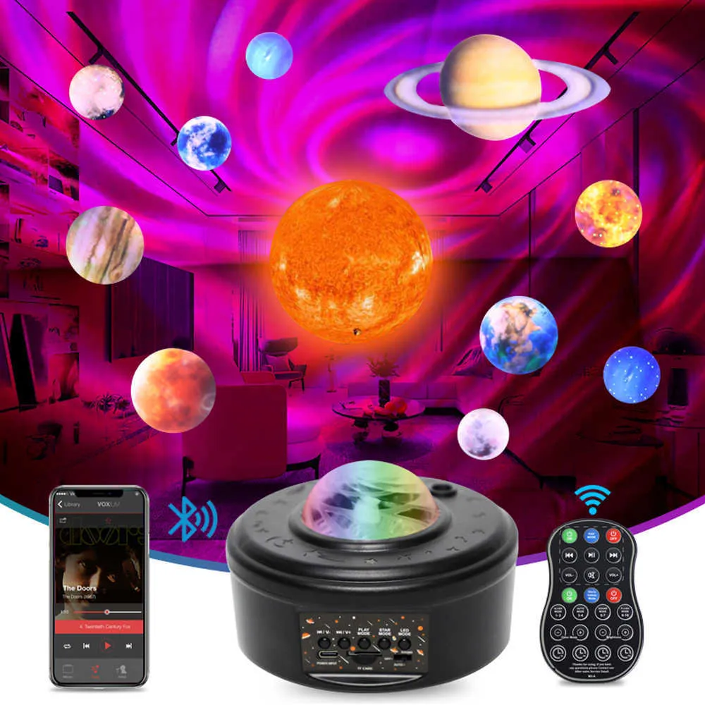 8 in 1 Planetarium Star Projector 360° Adjustable Galaxy Projector Night  Light Planets LED Lamp for Kids Gift Bedroom Home Decor